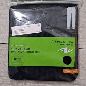 Brand New Athletic Works Black Thermal Pants for Women